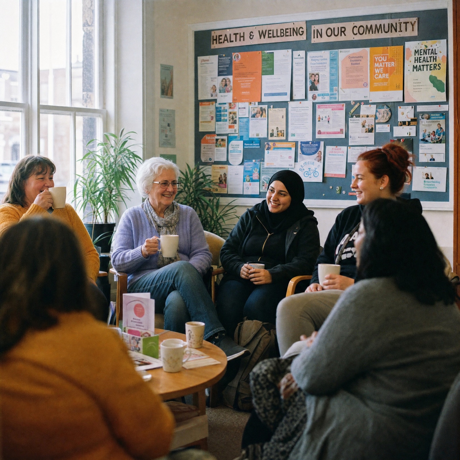 Mothers in a postnatal support circle