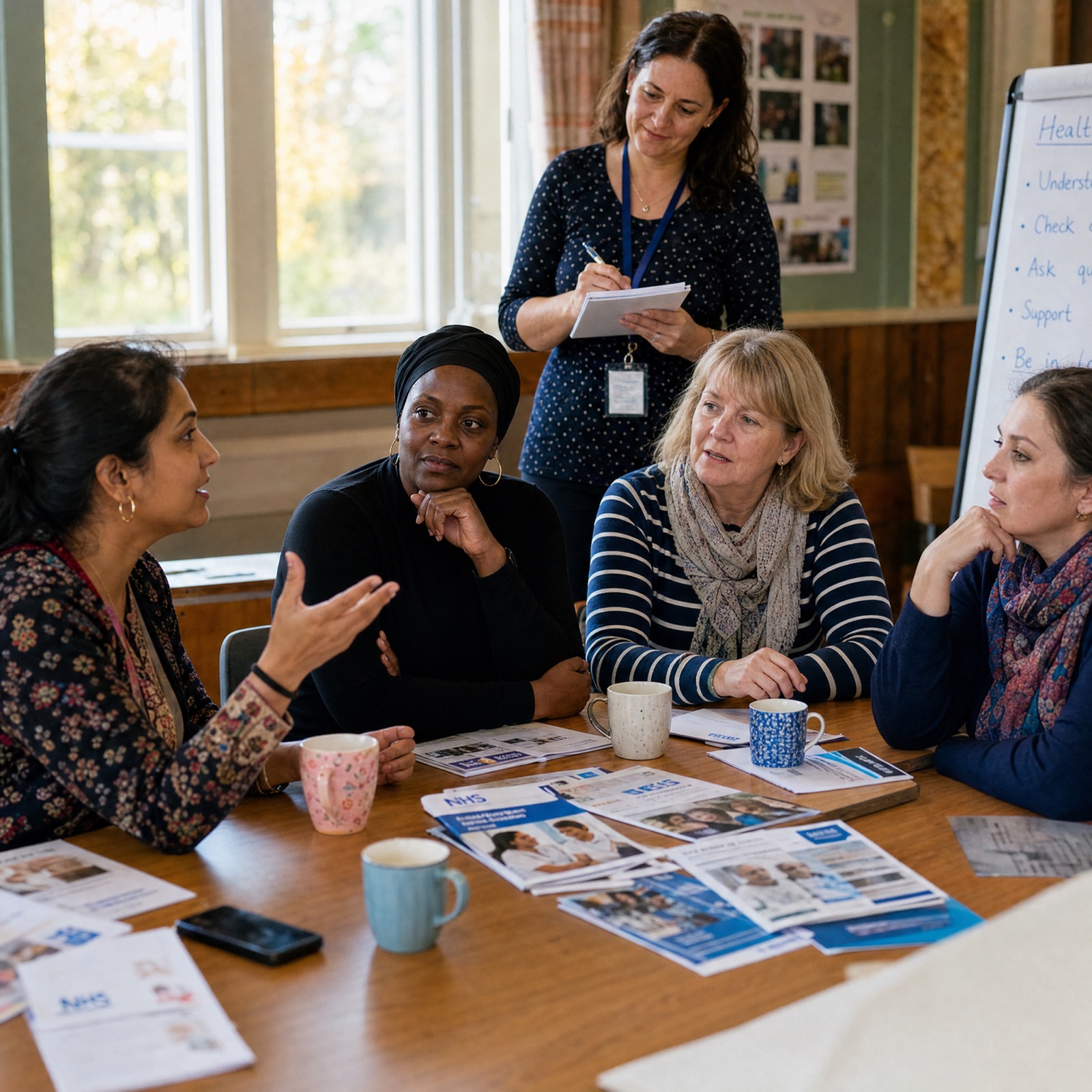 New mothers gathered in a warm community hall in Grangemouth, sharing tea and conversation